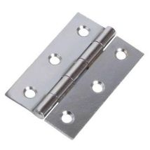 Steel hinge 75 x 50mm chrome