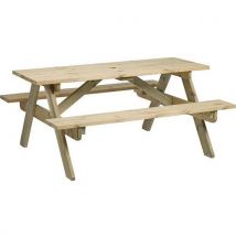Timber Picnic Table - 8 Seater by Zap