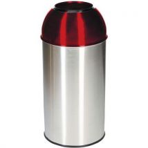 Open dome bin 40l red lid