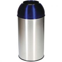 Open dome bin 40l blue lid