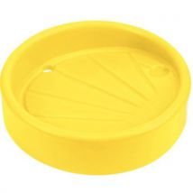 Yellow plastic drum funnel