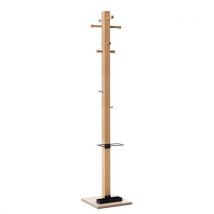 Easycloth solid wood coat rack - model b black