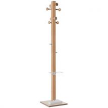 Easycloth solid wood coat rack - model c white