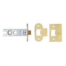Bolt through tubular latch76mm case57mm backsetelectro brass
