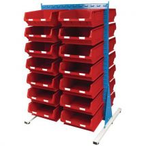 Double Sided Spacemaster with 28 x TC6 Red Bins by Barton