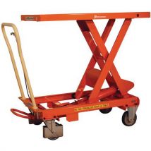 500kg Capacity Bishamon Mobile Lift Table. Lift Height 998mm