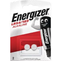 Set of 2 alkaline button batteries lr54 1.5 v
