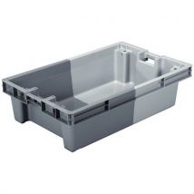 75-l two-tone plastic container. Grey/light grey