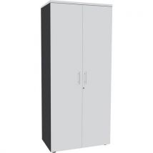 Tall cabinet 180x80 4 shlvs. Metal spsn. Fls. white/cbn.