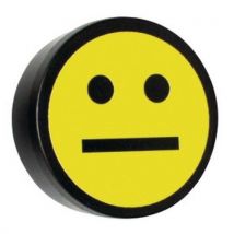 5 yellow smiley magnets 35 mm yellow