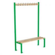 Green single sided 9 hook bench seat