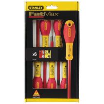 Set of 6 insulated 1000 v elec screwdriver phillips fatmax