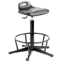 Workshop polyeurathane posture stool with fixed foot rest