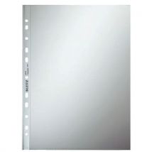 Leitz punched pockets a4 smooth 75 μ pack of 100