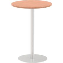 Italia poseur round meeting table 1145x600mm beech