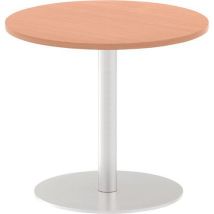 Italia poseur round meeting table 725x600mm beech