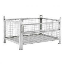 Stackable mesh stillage - hxwxd 670x1200x800mm - 1 ton