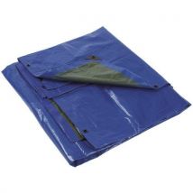 Polyethylene tarpaulin 8 x 12 m green/blue