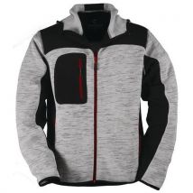 Bora bi-material jacket m light grey