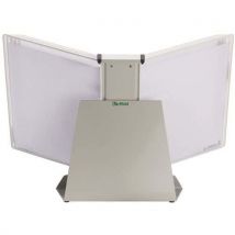 Grey pivot console with antimicrobial pockets