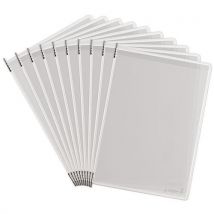 Stainless steel antimicrobial pivoting presentation pocket