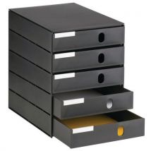 Module styroval 5 drawers closed black eco - eco