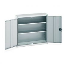 Bott - Light grey cubio 2 shelf cupboard 1000x1050x325mm
