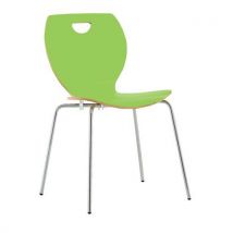 Green laminate wood bistro chair