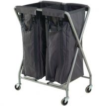 Numatic double laundry trolley 2x 100 L 960x460x760mm