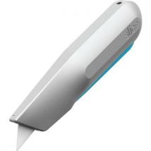 Squeeze metal utility knife - smart retracting ceramic blade