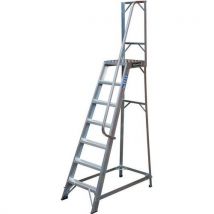7 tread industrial single sided steps