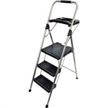 Werner folding step stool/step ladder - 3 steps + tray