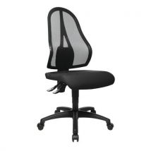 Black/black office chair seat back h: 58 cm seat base d: 48 cm
