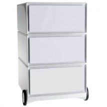 Easybox white filing cabinet with 3 drawers