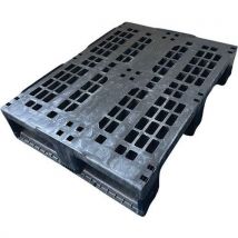 Grey euro universal plastic pallet - 800x600mm - totebox
