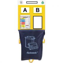 Double marker rack end board - racksack - yellow