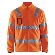 Orange high-visibility fleece jacket size xxl