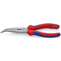 Half-round pliers 200 mm angled; bi-mat.; fall-arrest eyelet