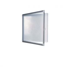 Stylish display cabinet with metal back - 4 sheets