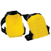 Yellow knee pads 2 straps din en 14404 level 1