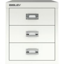 Bisley multidrawer 3 drawer 325x279x380mm white