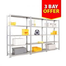 Offer - steel shelving starter + 2 add on bays 2000x1250x400