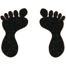 Non-slip sticker foot + toes black 104x57 mm
