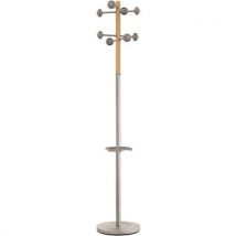 Accueil coat rack beech and aluminium