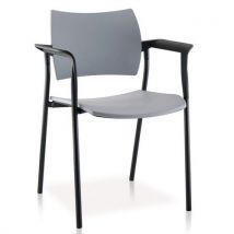 Chair with gray armrests ass. L: 46.6 cm ass. H: 46 cm