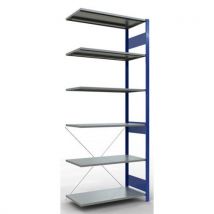 Easy-fix add-on unit single-sided 2500x1000x500 blue/grey