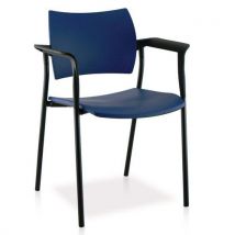 Blue chair with armrests ass. L: 46.6 cm ass. H: 46 cm