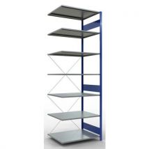 Easy-fix add-on unit single-sided 3000x1000x800 blue/grey