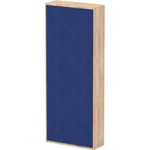 Acoustic bookcase baffle - 1916mm high - blue fabric