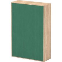 Acoustic bookcase baffle - 1116mm high - green fabric